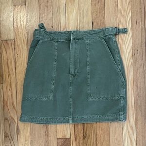 Free People Green Mini Skirt